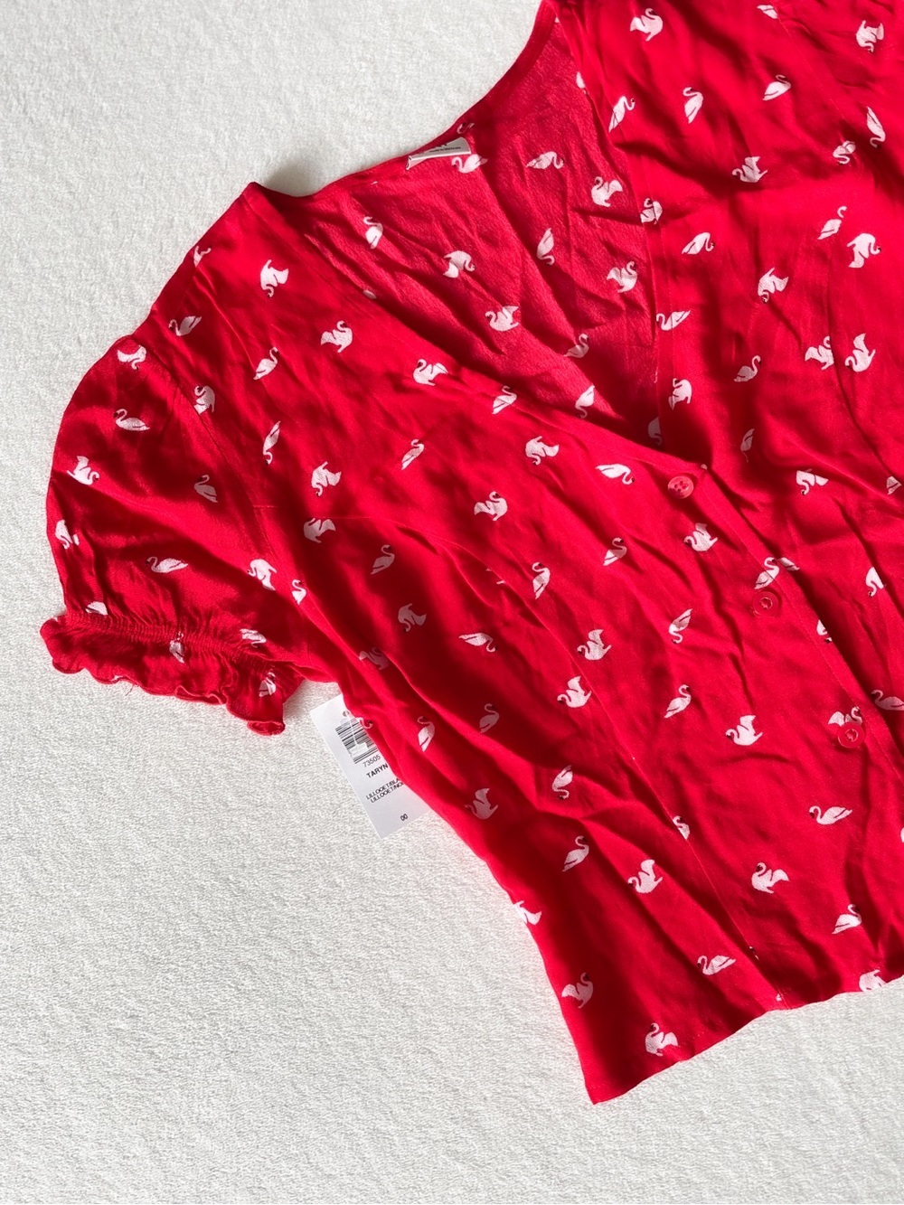 Wilfred NWT Taryn Blouse (Swan print)